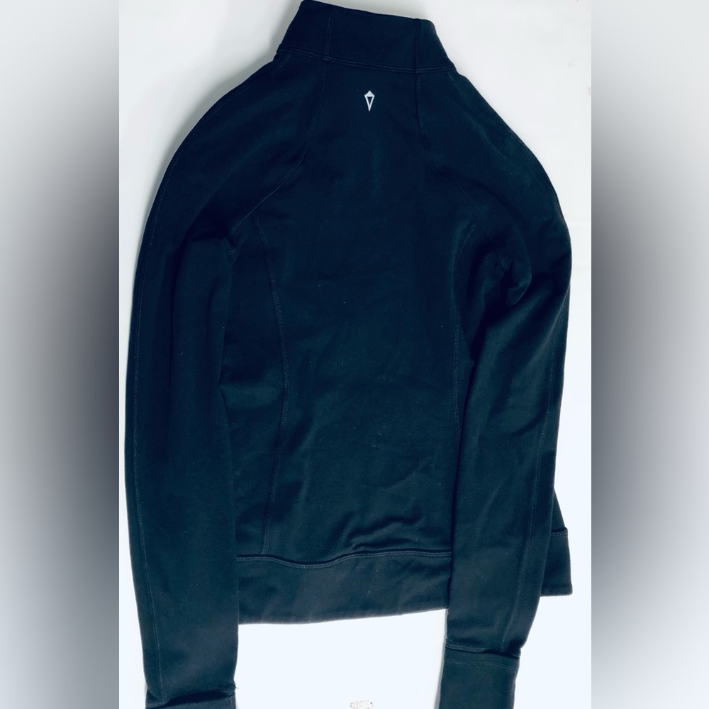 Girls Ivivva Black zip track jacket - Picture 3 of 5